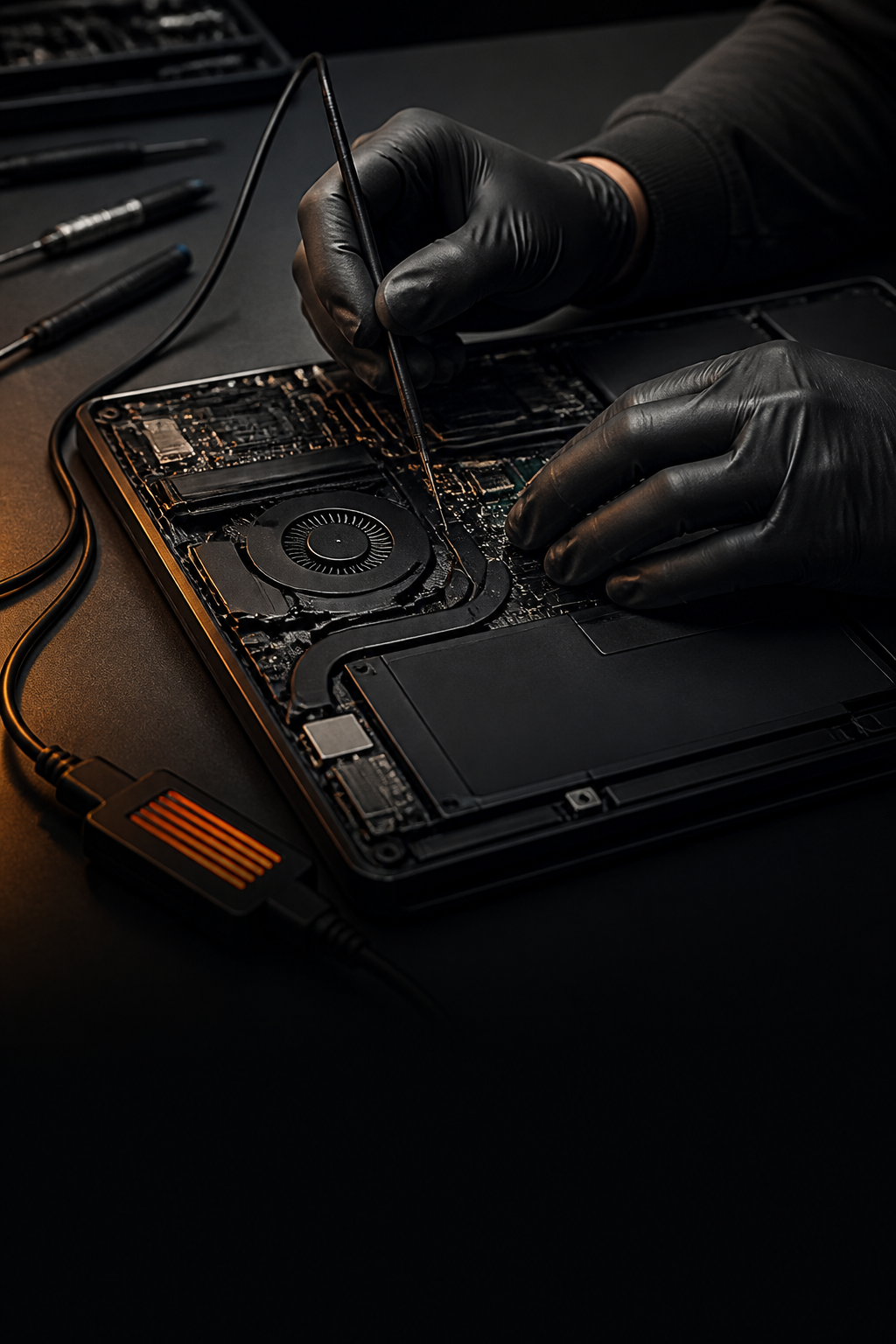 Manutenção técnica em notebook